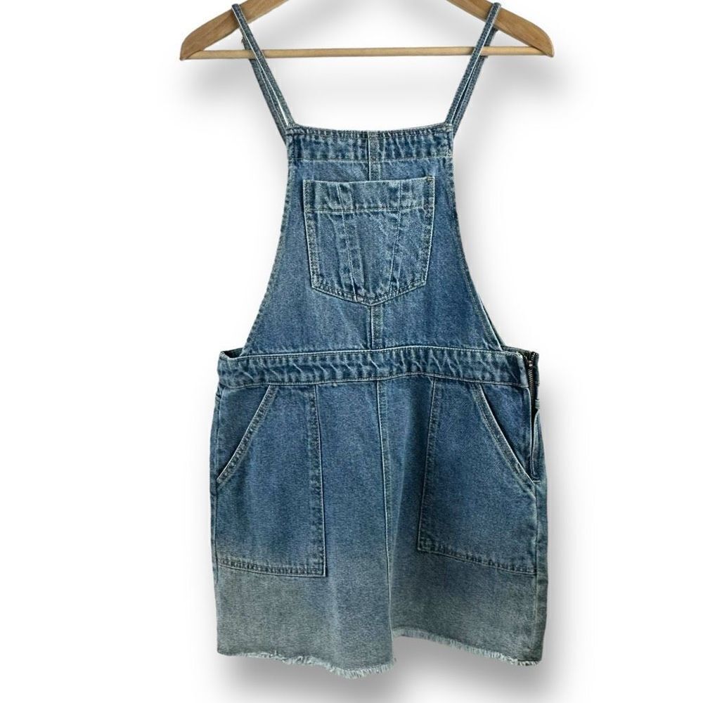 Jessica Simpson Women's Size S Denim Short Overalls Blue Jean Romper 100% Cotton